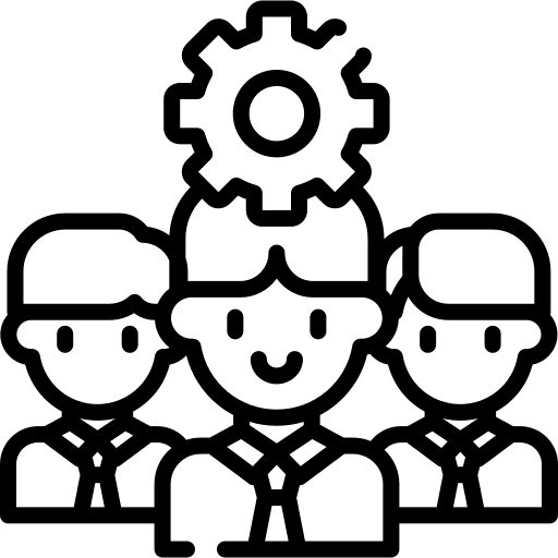 Teamwork professions and jobs business and finance cooperation icon