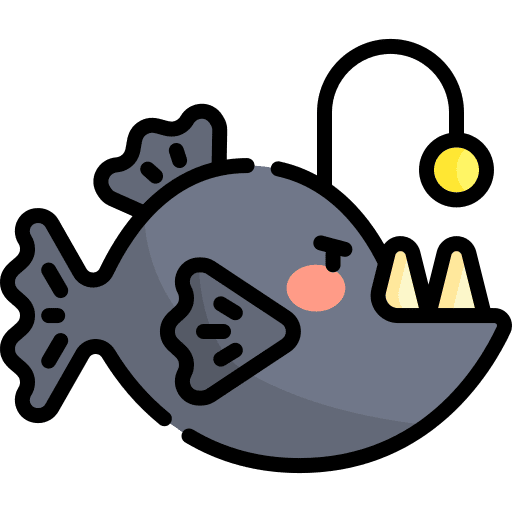 Anglerfish wild life animals anglerfish icon