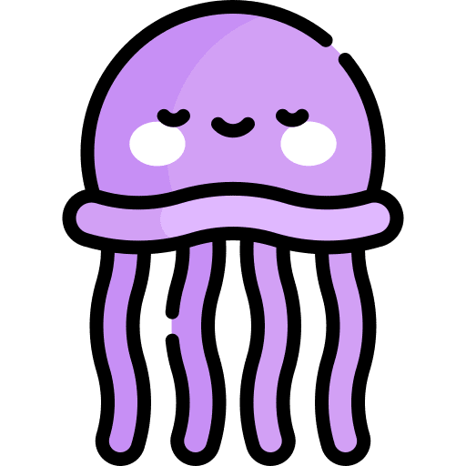 Jellyfish animals aquatic wild life icon