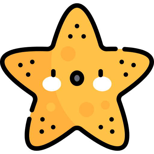 Starfish starfish aquatic echinoderm icon