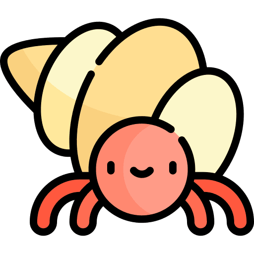 Hermit crab aquatic animals animal kingdom icon