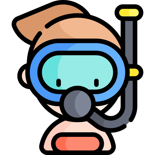 Snorkel mask holidays snorkel icon