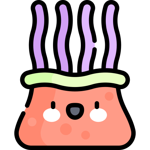 Anemone wild life aquatic marine icon