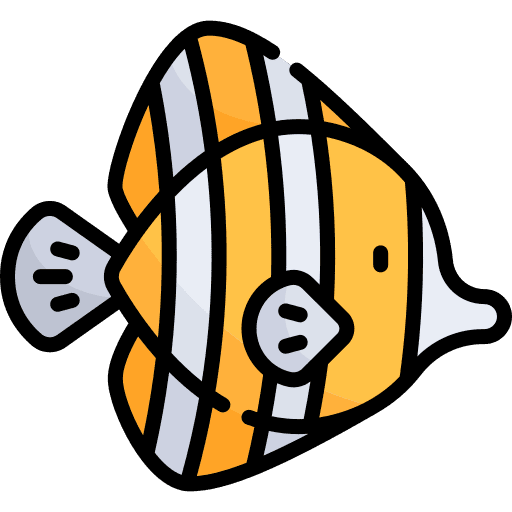 Fish aquarium wild life marine icon
