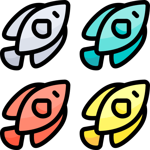 Fish aquatic seafood wild life icon