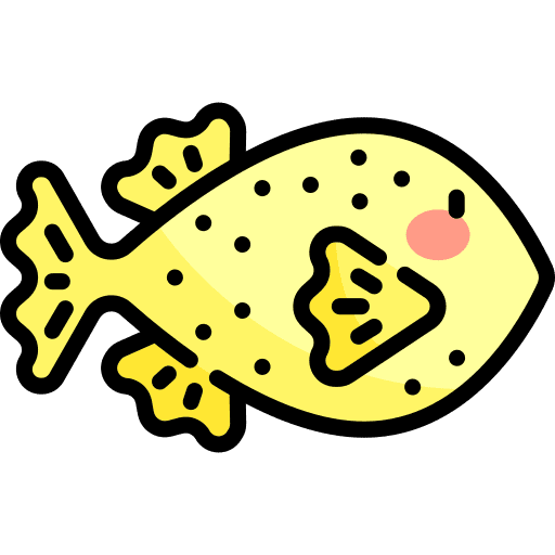 Yellow boxfish animals sea life aquarium icon