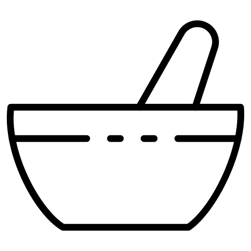 Bowl bowl pestle herbal icon