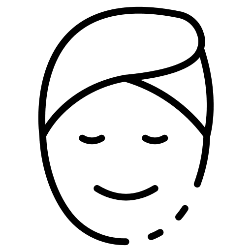 Skin care woman beauty treatment wrapped icon