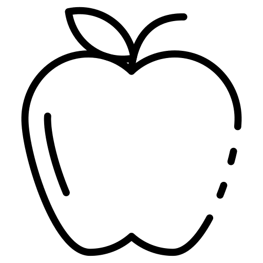 Apple fruit apple food and restaurant icon