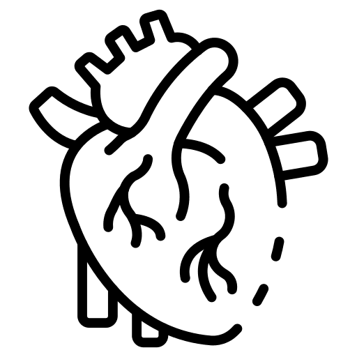 Heart healthcare and medical heartbeat heart icon