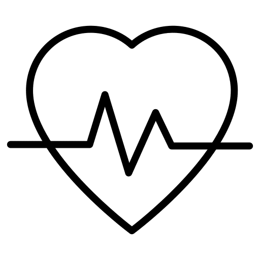 Heart rate heart rate electrocardiogram healthcare and medical icon