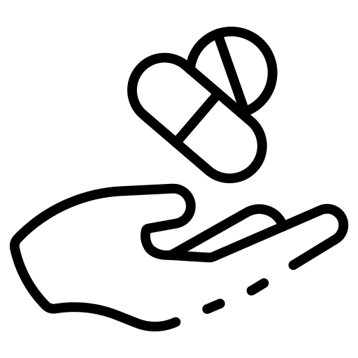 Medicine medicine medical hand icon