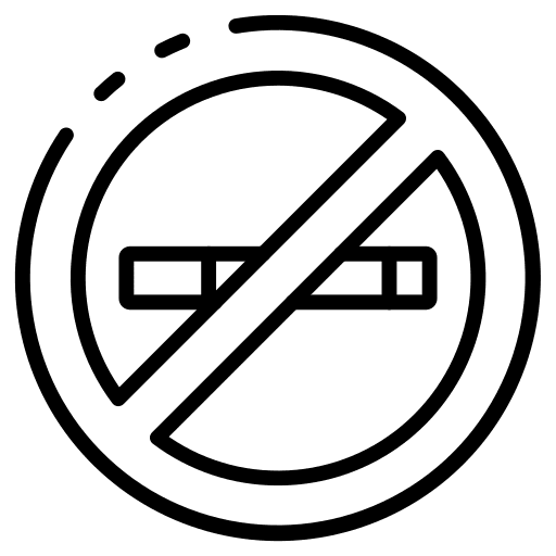 No smoke prohibition no smoking no smoke icon