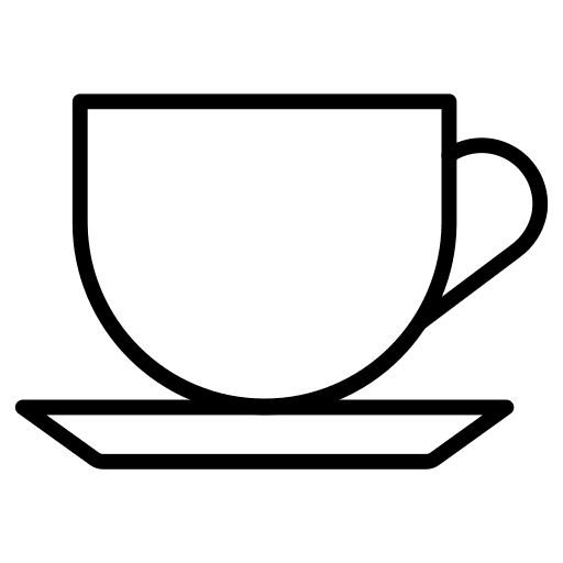 Tea cup coffee cup food and restaurant cup icon