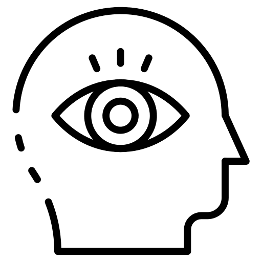 Mind vision think mind icon
