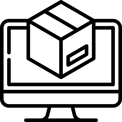 Product shipment package distribution icon