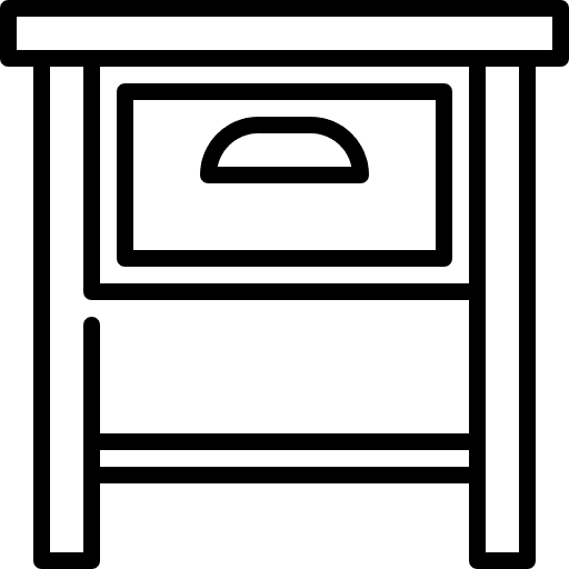 Bedside table drawer furniture and household bedside table icon