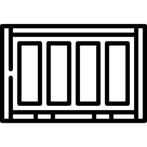 Container logistics container factory icon