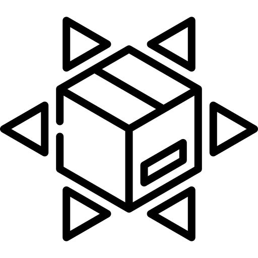 Distribution product shipping and delivery logistics delivery icon