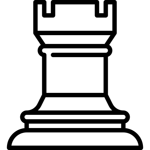 Strategy rook strategy management icon