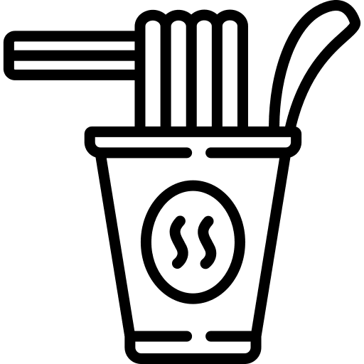 Instant noodles cup food food and restaurant icon