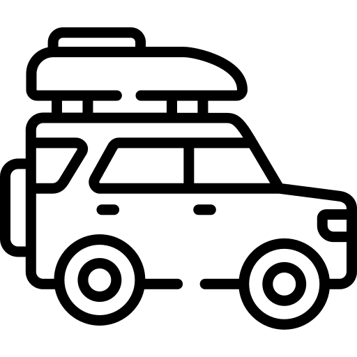 Jeep car transport nature icon