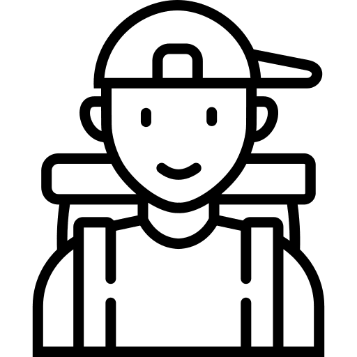 Traveller travel foreigner user icon