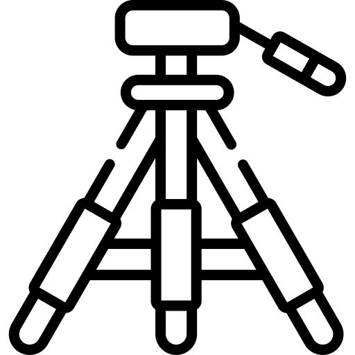 Tripod electronics photo camera tripod icon