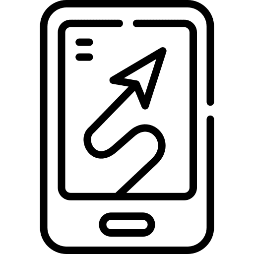 Gps smartphone navigation gps icon