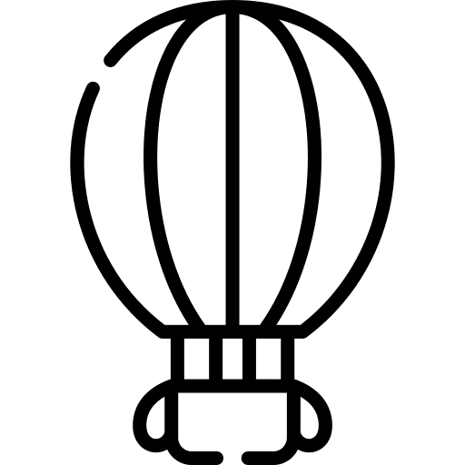 Hot air balloon holiday flight hot air balloon icon