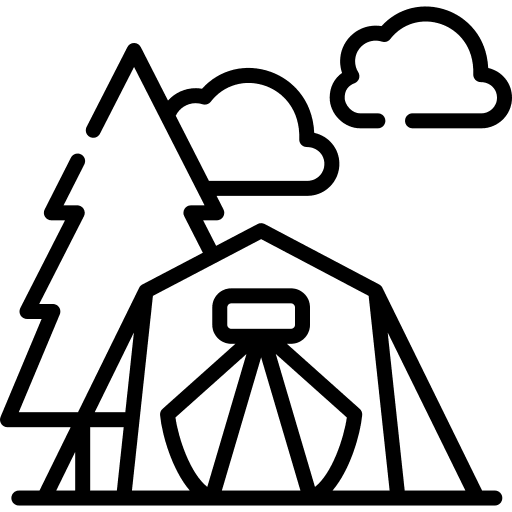 Camping camp camping summer camp icon