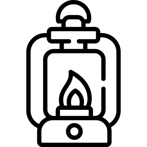 Lantern candle oil lamp furniture and household icon