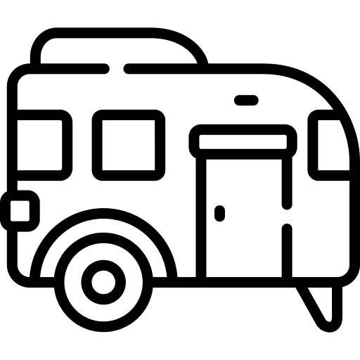 Caravan caravan trailer camping icon