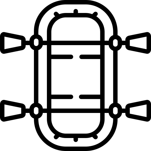 Kayak olympic rafting sports icon