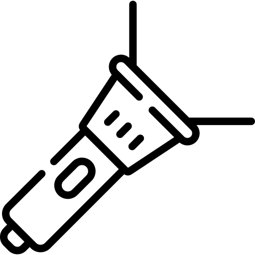 Torch illumination flashlight torch icon