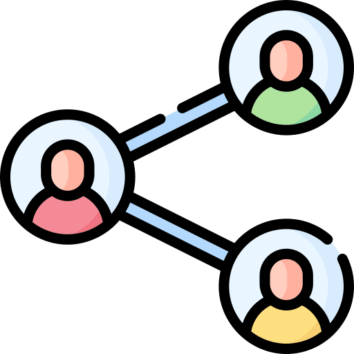 Share partnership collaboration organization icon