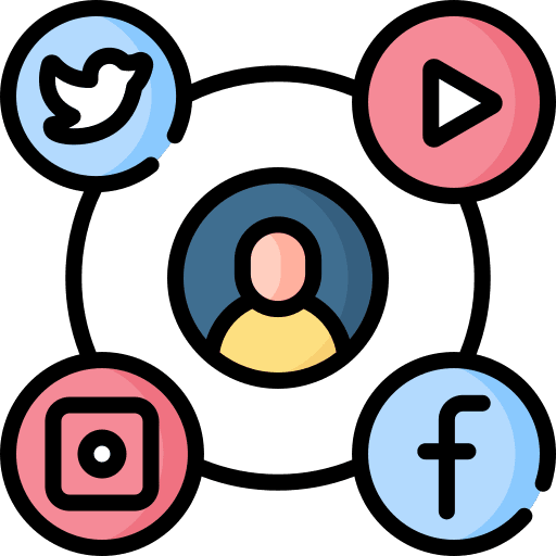 Social media facebook instagram twitter icon