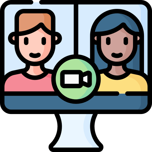 Videocall computer videocall electronics icon