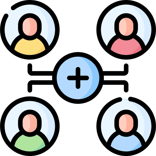 Add friend social media group add user icon