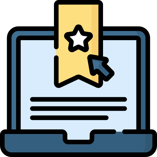 Bookmark laptop bookmark save icon