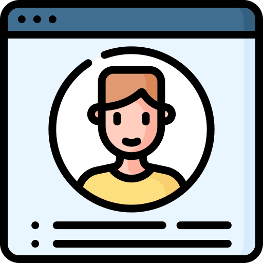 Profile profile seo and web man icon