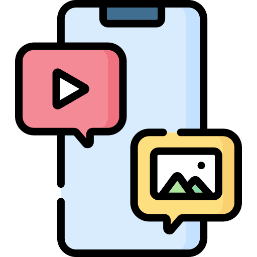 Attachment social media attachment smartphone icon