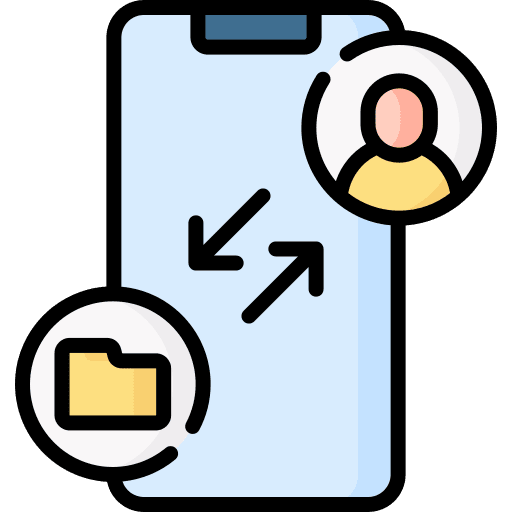 Send file send file electronics user icon
