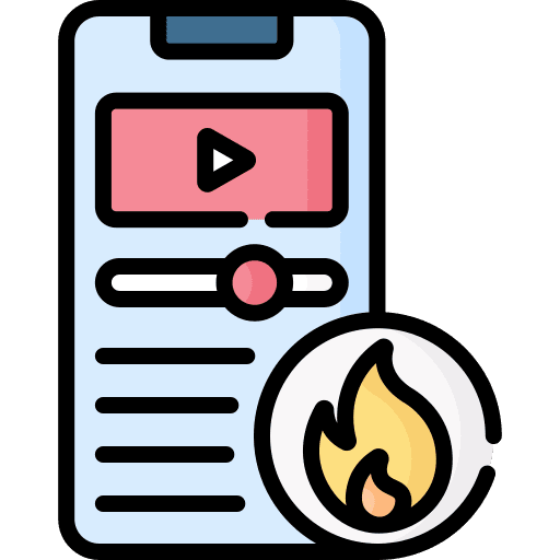 Trending topic fire trending topic social media icon