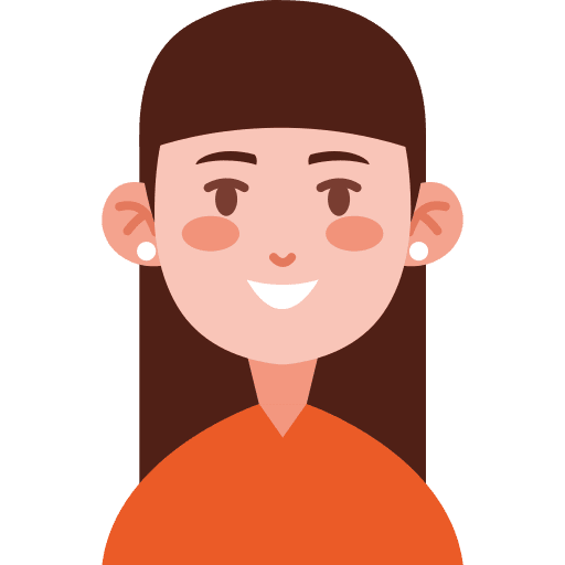 Woman girl young caucasian icon