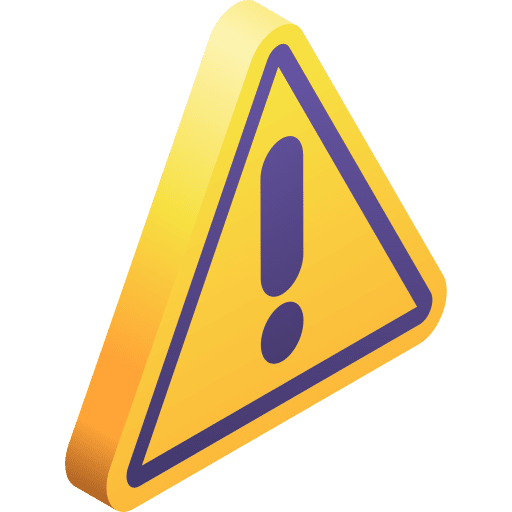Alert triangle alert signaling icon