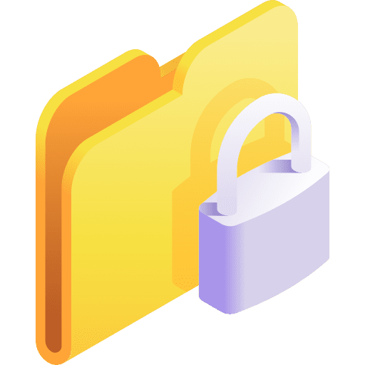 Folder isometric folder data icon