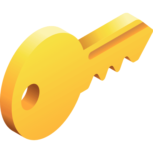 Key isometric safe safety icon