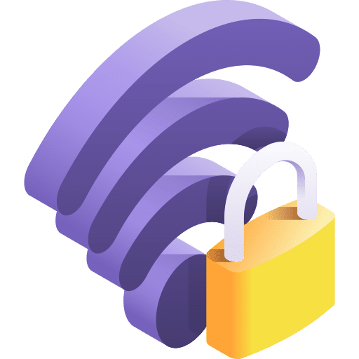 Network security safe wifi icon