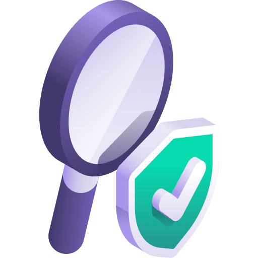 Search loupe magnifier isometric icon